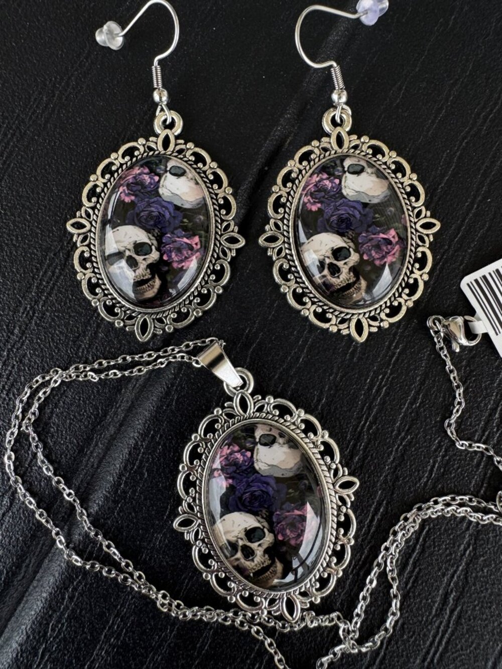 Skulls & Roses Jewelry Set